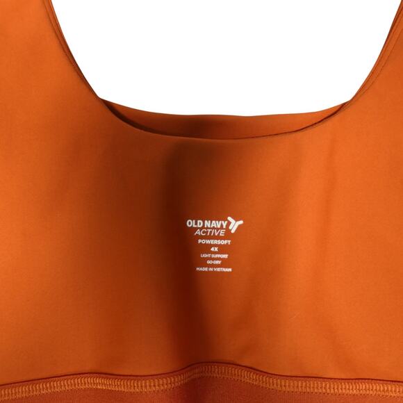 Old Navy Cropped Top Tank Women Plus Size 4X Burnt Orange Built in Bra Hike Golf - Picture 5 of 10